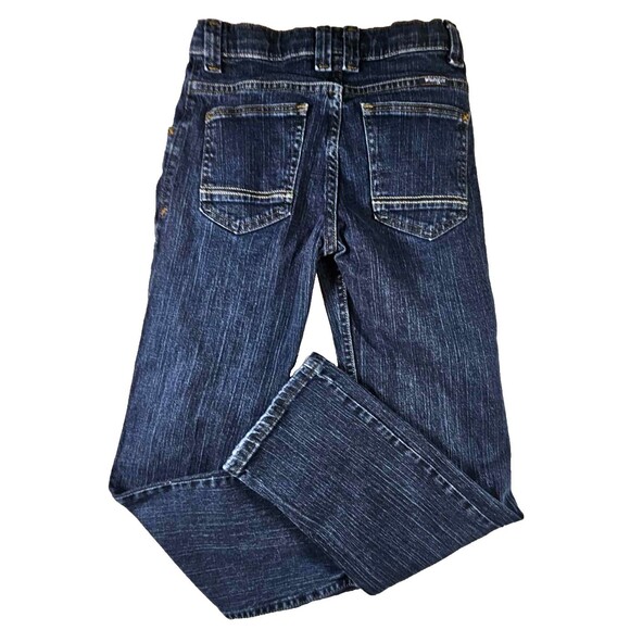 Wrangler Size 14 Regular Boys Adjustable Jeans Dark Wash - Picture 2 of 8
